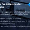 Formidable Forms Integration For wpDataTables