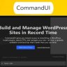 CommandUI – Built & Manage WordPress Site In Record Time