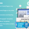 Article Read Time & Progress Bar