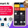 Smart AI app | ChatGPT AI | AI Android + iOS + Web with Admin Panel | Payment Gateways | Multi Login