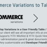WooCommerce Variations to Table - Grid