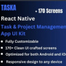 Taska - Task & Project Management React Native Expo App Ui Kit