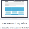 Kadence Pricing Table Plugin